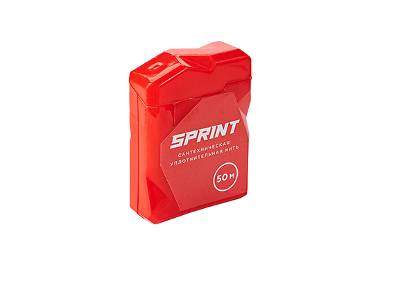 сантехническая нить для герметизации резьбы Sprint 25м в многоразовом боксе блистер купить в Екатеринбурге | "Проконсим"