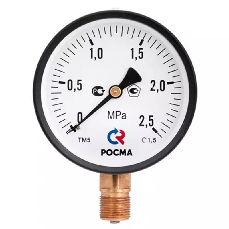 Мановакуумметр Росма ТМВ-610Р.00 общетехнический, 150мм, -0.1-0.15МПа, резьба M20x1,5, радиальный, класс точности 1,5-1