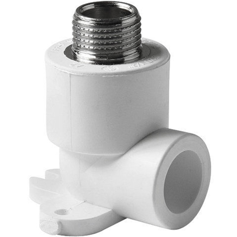Угольник установочный ПП 25-1/2'' PN 25 с наружной резьбой белый Pro Aqua PA28112P-1
