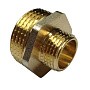 Ниппель латунный никелированный DN 20-15 PN 40 штуцер-штуцер переходный купить в Екатеринбурге | «Проконсим»