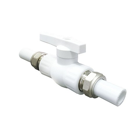 Краны шаровые ПП DN 20-32 PN 25 с двусторонним разъемным соединением белые Valfex купить в Екатеринбурге | "Проконсим" Краны шаровые ПП DN 20-32 PN 25 с двусторонним разъемным соединением белые Valfex купить в Екатеринбурге | "Проконсим"