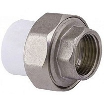 Муфта комбинированная ПП 32-1/2'' PN 25 разъёмная с внутренней резьбой белая PlasticPro купить в Екатеринбурге | "Проконсим"