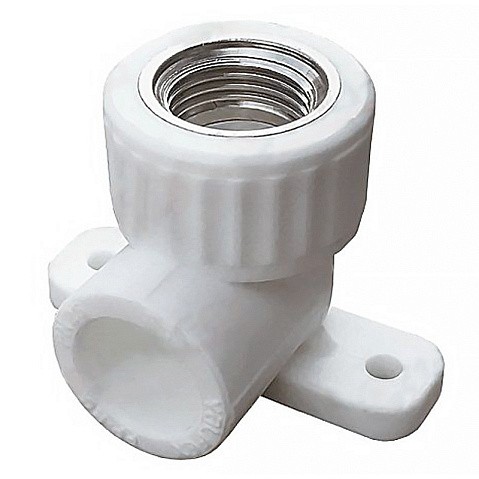 Угольник установочный ПП 20-1/2'' PN 25 с внутренней резьбой белый VALFEX  купить в Екатеринбурге | "Проконсим"