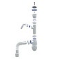 Сифон для мойки Unicorn В320V, 40х50 гибкий отвод, 1 1/2'' х40 чаша из нержавеющей стали с отводом для стиральной машины купить в Екатеринбурге | "Проконсим"