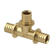 Тройники латунные для PEX-PEX труб DN 16-40 PN 16 под надвижную гильзу РосТурПласт купить в Екатеринбурге | "Проконсим"