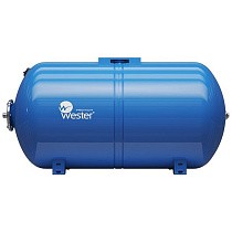 Гидроаккумуляторы для водоснабжения DN 25 PN 10 горизонтальные голубые WESTER купить в Екатеринбурге | "Проконсим"