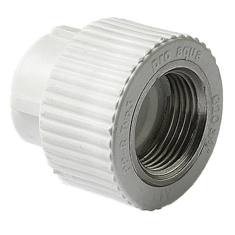 Муфта комбинированная ПП 32-3/4'' PN 25 с внутренней резьбой белая Pro Aqua PA22016P купить в Екатеринбурге | "Проконсим"