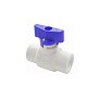 Кран шаровой полупроходной с синей ручкой VALFEX 25 PN 25 белый купить в Екатеринбурге | "Проконсим"