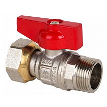 Краны латунные шаровые DN 15-20 PN 40 никелированные бабочка штуцер-накидная гайка MVI BV.531 купить в Екатеринбурге | "Проконсим"