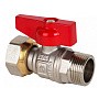 Краны латунные шаровые DN 15-20 PN 40 никелированные бабочка штуцер-накидная гайка MVI BV.531 купить в Екатеринбурге | "Проконсим"