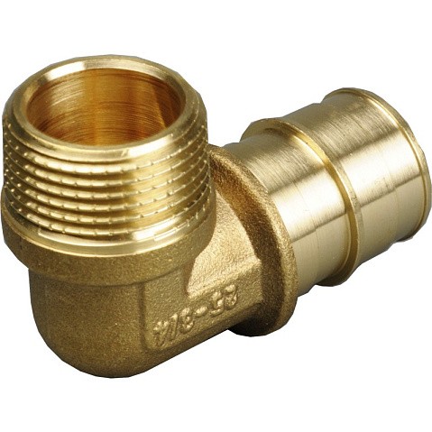 Угольник латунный для PEX труб 20-1/2'' PN 10 OP под надвижную гильзу с наружной резьбой ONE PLUS купить в Екатеринбурге | "Проконсим"