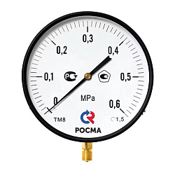  Манометр Росма ТМ-810Р.00 котловый, 250мм, 0-0.25МПа, резьба M20x1,5, радиальный, класс точности 1,5 (930093048) со склада Проконсим в Екатеринбурге