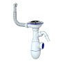 Сифон для мойки Unicorn В431VP, без отвода, 3 1/2'' х40 с отводом для стиральной машины, круглый перелив купить в Екатеринбурге | "Проконсим"
