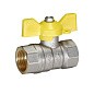 Кран латунный Temper серия 83 DN25 PN40 никелированный газовый бабочка м-м ГОСТ Р 59553 купить в Екатеринбурге | "Проконсим"