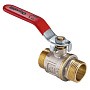 Кран латунный шаровой MVI AquaHit BV.316.04 DN 15 PN 25 рычаг штуцер-штуцер полнопроходной никелированный купить в Екатеринбурге | "Проконсим"