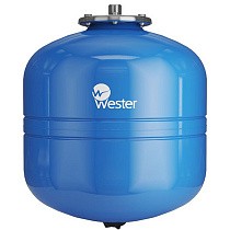 Гидроаккумуляторы для водоснабжения DN 20-25 PN 10 вертикальные голубые WESTER купить в Екатеринбурге | "Проконсим"