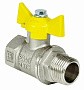 Краны латунные шаровые газовые 11Б27фт1М DN 15-32 PN 40 никелированные бабочка муфта-штуцер Valfex.278 Standart ГОСТ Р 59553 купить в Екатеринбурге | "Проконсим"