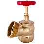 Клапан пожарный латунный угловой 125гр. DN 50-65 PN 16 КПЛ муфта-штуцер с удлиненным шпинделем Апогей купить в Екатеринбурге | "Проконсим"