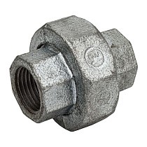 Американка чугунная DN 15-50 PN 16 оцинкованная муфта-муфта с плоской прокладкой Fittex Plus купить в Екатеринбурге | "Проконсим"