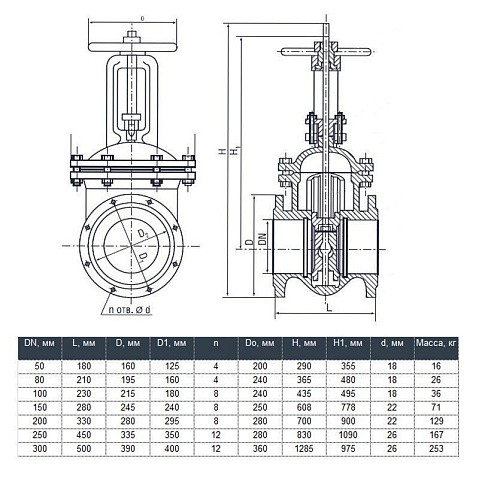 Задвижка чугунная 30ч6бр DN 125 PN 16(10) фланцевая параллельная ЛМЗ Семенов купить в Екатеринбурге | "Проконсим"
