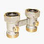 Узел нижнего подключения Vekotrim DN 15 PN 10 прямой двухтрубный 20-3/4'' c накидной гайкой, муфта купить в Екатеринбурге | "Проконсим"