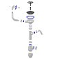 Сифон для мойки Unicorn В430V, без отвода, 3 1/2'' х40 с отводом для стиральной машины, прямоугольный перелив купить в Екатеринбурге | "Проконсим"