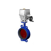 Затвор дисковый поворотный DN 300 PN 16 межфланцевый с диском из чугуна с электроприводом Tecfly VPI 4448 купить в Екатеринбурге | "Проконсим"