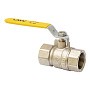 Кран латунный шаровой газовый MVI BV.811 DN 15 PN 25 никелированный полнопроходной муфта-муфта рычаг купить в Екатеринбурге | "Проконсим"
