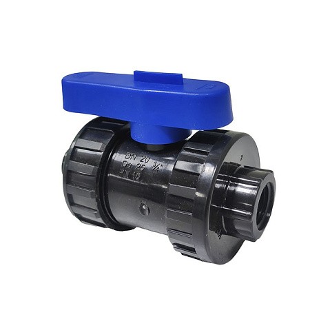 Кран шаровой компрессионный ПНД DN 25 PN 16 наружная резьба -1/2'' внутренняя резьба -3/4'' обжимной для ПЭ труб Кудиновский трубный завод купить в Екатеринбурге | "Проконсим"