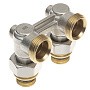 Узел нижнего подключения DN 20 угловой двухтрубный 20-1/2'' никелированный с ниппелем штуцерхштуцер РИДАН 003L0394R купить в Екатеринбурге | "Проконсим"
