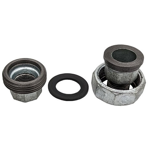 Американка чугунная оцинкованная DN40 PN16 м-шт с прокладкой Fittex Plus купить в Екатеринбурге | "Проконсим"