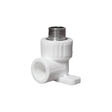 Угольник установочный ПП 25-1/2'' PN 25 белый VALFEX Pro купить в Екатеринбурге | "Проконсим"