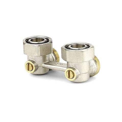 Узелы нижнего подключения VARMEGA VM140 DN20 угловой двухтрубный 3/4''x3/4'' евроконус муфта-штуцер купить в Екатеринбурге | "Проконсим"