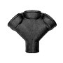 Крестовина ЧК (чугунная канализация) косая 45гр. Дн 100-100-100 купить в Екатеринбурге | "Проконсим"