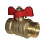 Краны латунные шаровые 11Б27п1 DN 15-32 PN 16 однотипные бабочка муфта-штуцер купить в Екатеринбурге | "Проконсим"