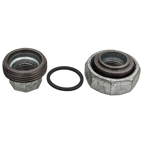 Американка чугунная DN 15-50 PN 16 оцинкованная муфта-муфта с плоской прокладкой Fittex Plus купить в Екатеринбурге | "Проконсим"