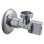 Кран латунный шаровой угловой MVI BV.464 DN 15-20 PN 10 штуцер бабочка купить в Екатеринбурге | "Проконсим"