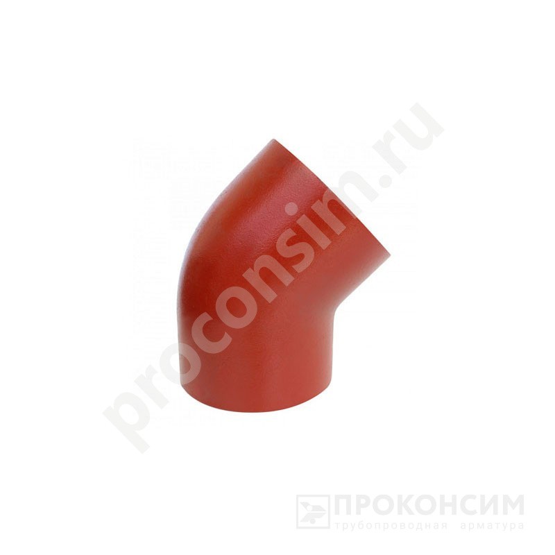 Цена [%TOWN_PRICE%].  Под заказ. Отвод чугунный SML 45гр. DN 100 безраструбный (261600063) со склада Проконсим в Екатеринбурге