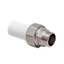 Муфты ПП трубные разъёмные DN 20-40 PN 25 с наружной резьбой американка белые Valfex купить в Екатеринбурге | "Проконсим"