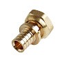 Муфта латунная для PEX труб 16-1/2'' под надвижную гильзу c накидной гайкой MVI SF.624.0404 купить в Екатеринбурге | "Проконсим"
