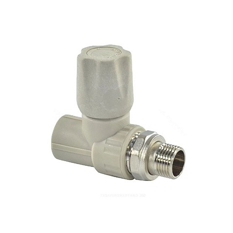 Вентиль для радиатора прямой VALFEX 20 PN 25 G-1/2'' серый купить в Екатеринбурге | "Проконсим"