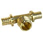 Тройник латунный для PEX труб 16-1/2''-16 PN 16 S-2,2мм под надвижную гильзу Valfex VF.433.AF купить в Екатеринбурге | "Проконсим"