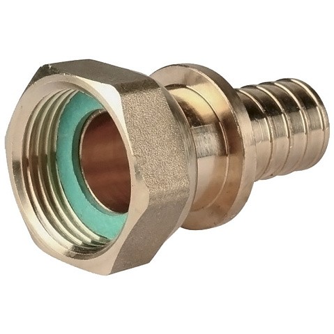 Муфта соединительная для PEX труб 20-3/4'' PN 10 с накидной гайкой под надвижную гильзу Hipex типS HFWS00041 купить в Екатеринбурге | "Проконсим"