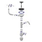 Сифон для мойки Unicorn B430VP, без отвода, 3 1/2'' х40 с отводом для стиральной машины, прямоугольный перелив купить в Екатеринбурге | "Проконсим"
