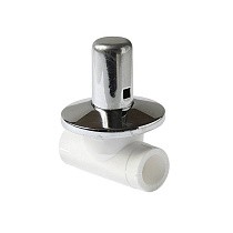 Вентиль ПП 20 PN 25 с хромированным маховиком белый Pro Aqua PA43008 купить в Екатеринбурге | "Проконсим"
