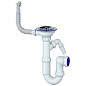 Сифон для мойки Unicorn Y431V, 3 1/2'' х40 без отвода, чаша из нержавеющей стали с отводом для стиральной машины, круглый перелив купить в Екатеринбурге | "Проконсим"