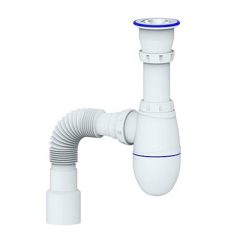 Сифон для мойки Unicorn В220, 40х50 гибкий отвод, 1 1/2'' х40 чаша из нержавеющей стали купить в Екатеринбурге | "Проконсим"