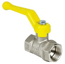 Краны латунные шаровые газовые 11Б27фт1М DN 15-50 PN 25-40 никелированные рычаг муфта-муфта Valfex.271 Standart ГОСТ Р 59553 купить в Екатеринбурге | "Проконсим"
