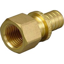 Муфты латунные для PEX труб DN 16-32 PN 10 под надвижную гильзу с внутренней резьбой ONE PLUS купить в Екатеринбурге | "Проконсим"