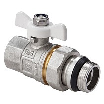 Краны латунные шаровые DN 15-20 PN 40 никелированные бабочка американка MVI BV.521 купить в Екатеринбурге | "Проконсим"